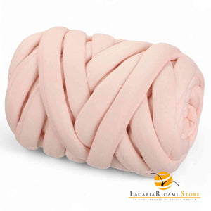 Filato Imbottito MARSHMALLOW: Un morbido tubolare Imbottito 810885 - COTONE ROSA - LacariaRicami.Store