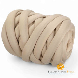 Filato Imbottito MARSHMALLOW - Colore: 810887 - COTONE ECRÚ - by LacariaRicami.Store