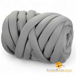 Filato Imbottito MARSHMALLOW - Colore: 810890 - COTONE GRIGIO - by LacariaRicami.Store