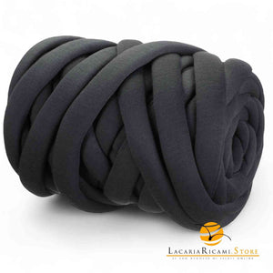 Filato Imbottito MARSHMALLOW: Un morbido tubolare Imbottito 810891 - COTONE ANTRACITE - LacariaRicami.Store