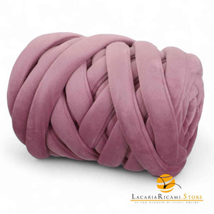 Filato Imbottito MARSHMALLOW: Un morbido tubolare Imbottito 810900 - VELVET GERANIO - LacariaRicami.Store