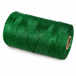 Cordino Thai Metal Lurex - Colore: VERDE FORESTA - by LacariaRicami.Store