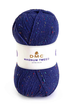 Lana Magnum TWEED - DMC - Colore: 732 - BLU ELETTRICO TWEED - by LacariaRicami.Store