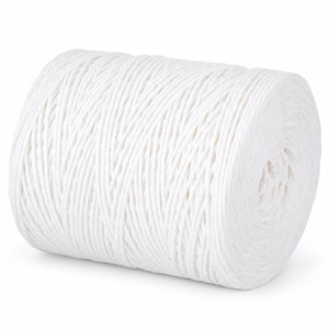 Gomitolo di RAFIA Ritorta - Colore: BIANCO - by LacariaRicami.Store