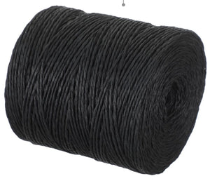 Gomitolo di RAFIA Ritorta - Colore: NERO - by LacariaRicami.Store