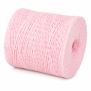 Gomitolo di RAFIA Ritorta - Colore: ROSA - by LacariaRicami.Store