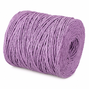 Gomitolo di RAFIA Ritorta - Colore: LILLA - by LacariaRicami.Store