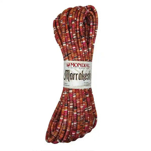 Cotone MARRAKESH - MONDIAL 836 - FUXIA ROSSO ARANCIO BIANCO - LacariaRicami.Store