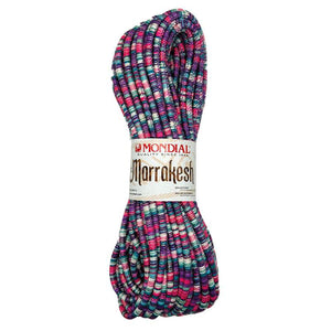 Cotone MARRAKESH - MONDIAL - 837 - FUXIA/PAVONE/LILLA - LacariaRicami.Store
