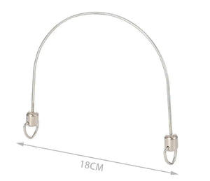 MANICO Per Borsa - Fai da Te - Colore: 841247 - 18x12 Cm - ARGENTO - by LacariaRicami.Store