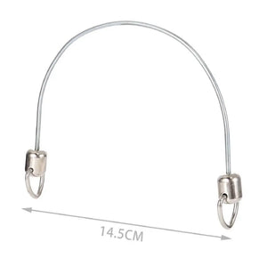 MANICO Per Borsa - Fai da Te - Colore: 841248 - 14,5x11 Cm - ARGENTO - by LacariaRicami.Store