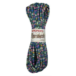 Cotone MARRAKESH - MONDIAL 841 - BLU ROSA VERDE GIALLO - LacariaRicami.Store