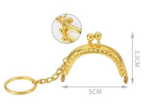 CLIK CLAK PortaChiavi 5 Cm - Colore: 842190 - 5 Cm ORO - by LacariaRicami.Store