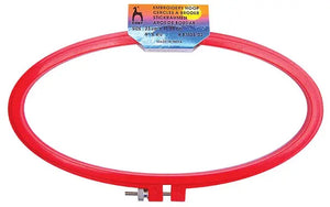 TELAIO CIRCOLARE PLASTICA - Pony - Colore: OVALE 23 Cm - by LacariaRicami.Store