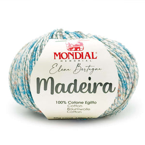 Cotone MADEIRA - MONDIAL - Colore: 874 - AZZURRO multicolor - by LacariaRicami.Store