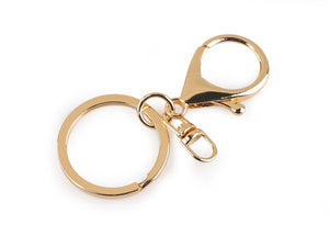 MOSCHETTONE Portachiavi Con Anello - Colore: ORO - by LacariaRicami.Store
