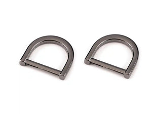 Passanti Metallici 22x26 mm - Colore: ANTRACITE - by LacariaRicami.Store