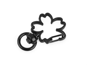 Moschettoni Con Aggancio QUADRIFOGLIO 23x35 mm - Colore: NERO - by LacariaRicami.Store
