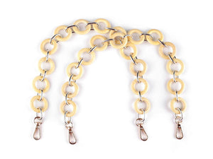 Manici in legno per borse con moschettoni - 50 cm - - LacariaRicami.Store