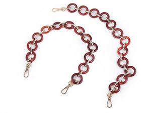 Manici in legno per borse con moschettoni - 50 cm - - LacariaRicami.Store