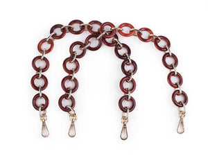 Manici in legno per borse con moschettoni - 50 cm - - LacariaRicami.Store