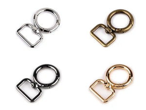 Moschettoni Con Aggancio TONDO 28x46 mm - Colore: - by LacariaRicami.Store