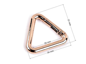 Moschettoni Ventaglio TRIANGOLARI 31 x 34 mm - - LacariaRicami.Store