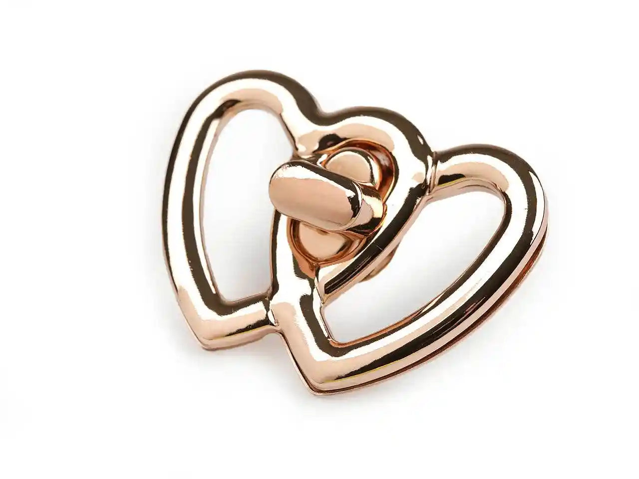 CHIUSURA a girello per BORSA – 48 x 35 mm - CUORI - - LacariaRicami.Store