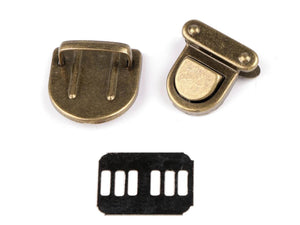 CHIUSURA a pulsante per BORSA - 26 x 29 mm - - LacariaRicami.Store