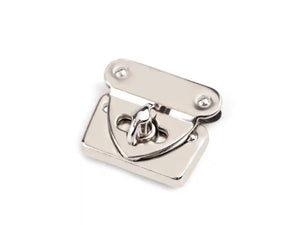 CHIUSURA a girello per BORSA - 32 x 37 mm - Colore: ARGENTO - by LacariaRicami.Store