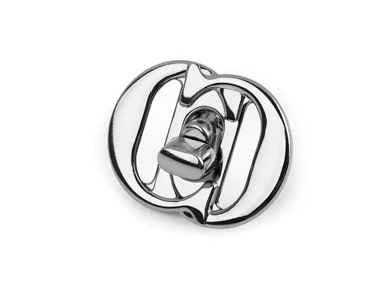 CHIUSURA a girello per BORSA - 36 x 47 mm ARGENTO - LacariaRicami.Store