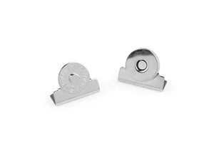 Bottone Magnetico Da Crimpare 15 mm - Colore: ARGENTO - by LacariaRicami.Store
