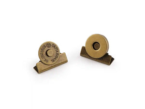 Bottone Magnetico Da Crimpare 15 mm - Colore: BRONZO - by LacariaRicami.Store