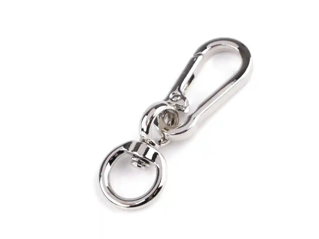 Moschettoni Con Aggancio GIREVOLE a Scatto 20x65 mm ARGENTO - LacariaRicami.Store