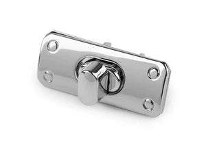 CHIUSURA a girello per BORSA - 17 x 43 mm - Colore: ARGENTO - by LacariaRicami.Store