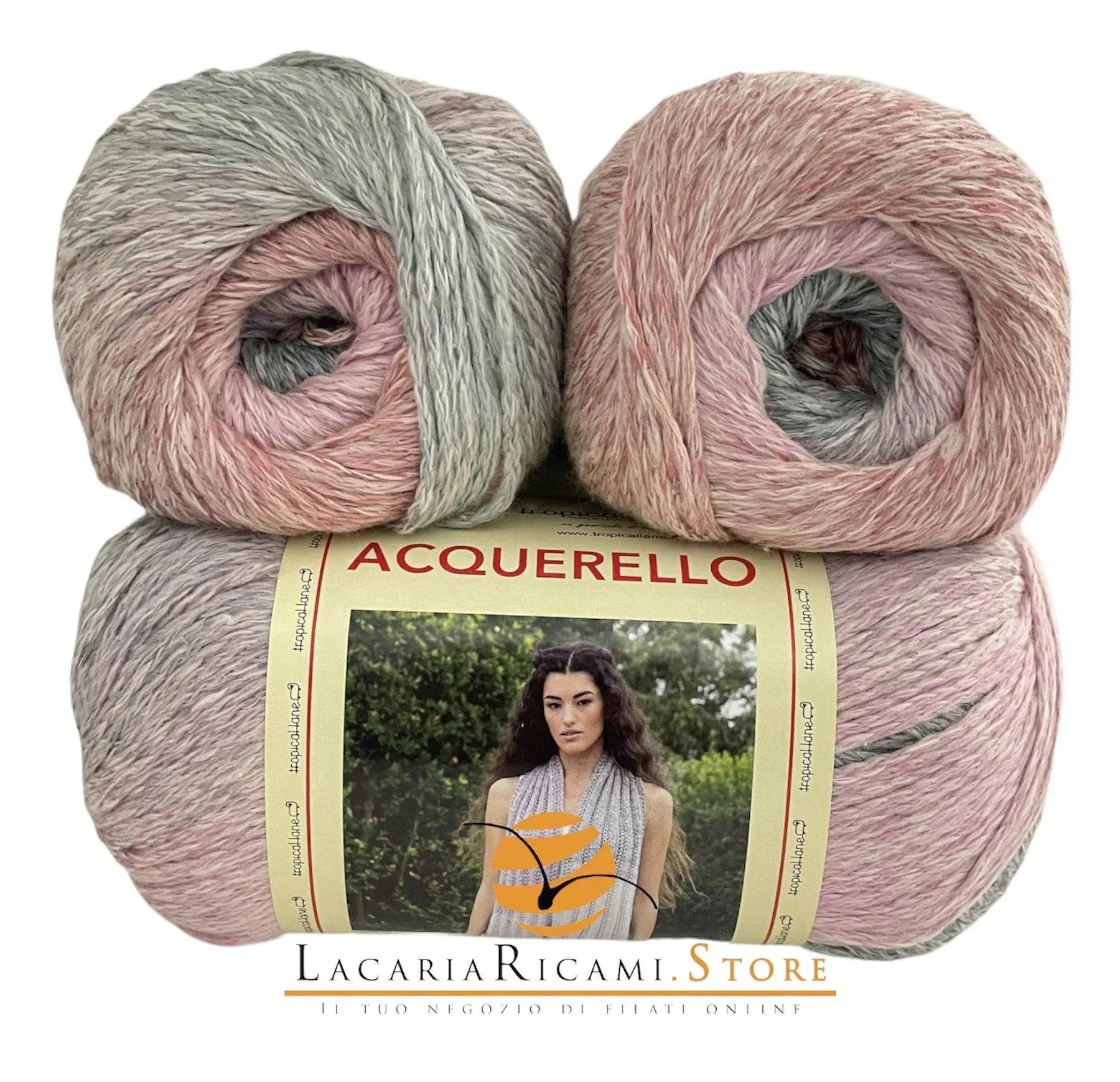 Cotone ACQUERELLO - Tropical Lane - - LacariaRicami.Store
