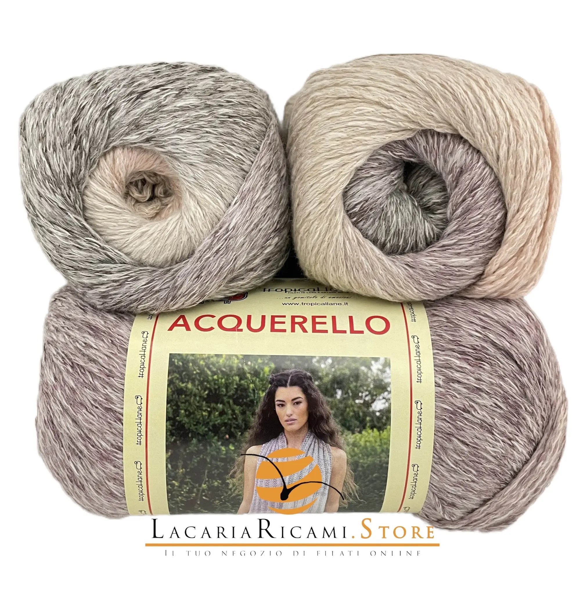 Cotone ACQUERELLO - Tropical Lane - - LacariaRicami.Store