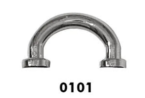 AGGANCIO 25X15 mm - 763218 - Colore: 0101 - NICKEL - by LacariaRicami.Store