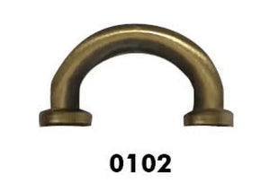 AGGANCIO 25X15 mm - 763218 - Colore: 0102 - BRONZO - by LacariaRicami.Store