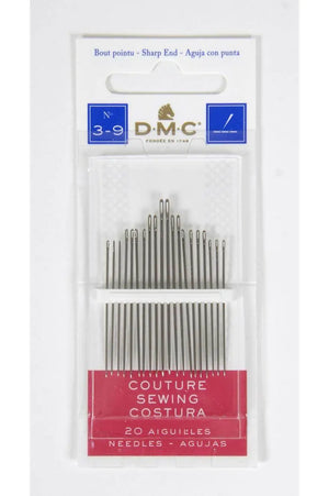 AGHI Cucito Con Punta - DMC - Colore: 1770 2 - 20 aghi assortiti misura 3-9 - by LacariaRicami.Store