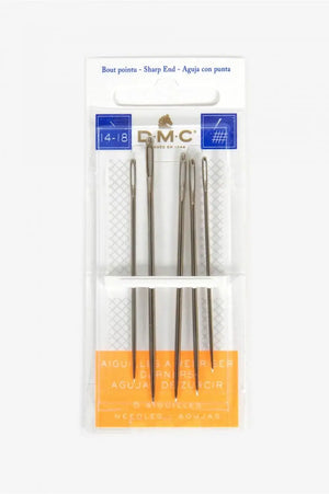 AGHI RAMMENDO CON PUNTA - DMC - Colore: 1769 2 - 5 aghi assortiti misura 14-18 - by LacariaRicami.Store