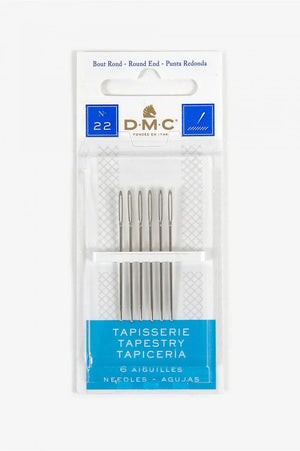 AGHI Da Tappezzeria Senza Punta - DMC - Colore: 1767 6 - 6 aghi misura 22 - by LacariaRicami.Store