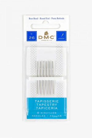 AGHI Da Tappezzeria Senza Punta - DMC - Colore: 1767 8 - 6 aghi misura 26 - by LacariaRicami.Store