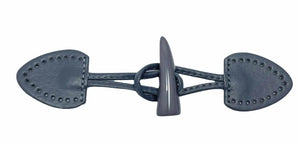 Bottone ALAMARO CORNO - Colore: 26 - GRIGIO - by LacariaRicami.Store