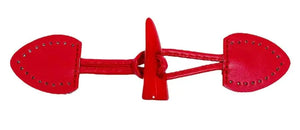 Bottone ALAMARO CORNO - Colore: 10 - ROSSO - by LacariaRicami.Store