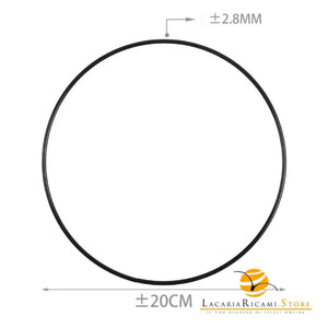 ANELLI in Metallo - Per Progetti Creativi - Colore: NERO - 20 Cm x 2.8 mm - by LacariaRicami.Store