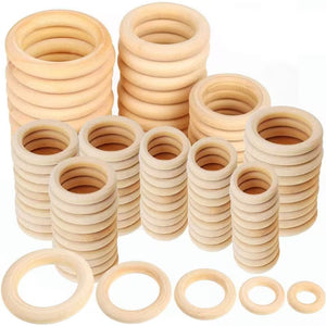 Anelli in legno naturale - MAF Accessories - Colore: - by LacariaRicami.Store