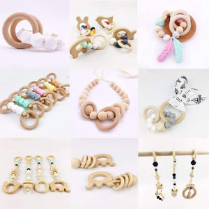 Anelli in legno naturale - MAF Accessories - Colore: - by LacariaRicami.Store