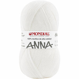 Lana ANNA NEW - Mondial - Colore: 100 - BIANCO - by LacariaRicami.Store