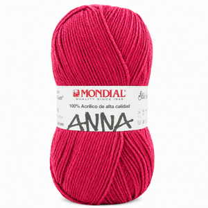 Lana ANNA NEW - Mondial - Colore: 237 - ROSA CORALLO BRILLANTE - by LacariaRicami.Store